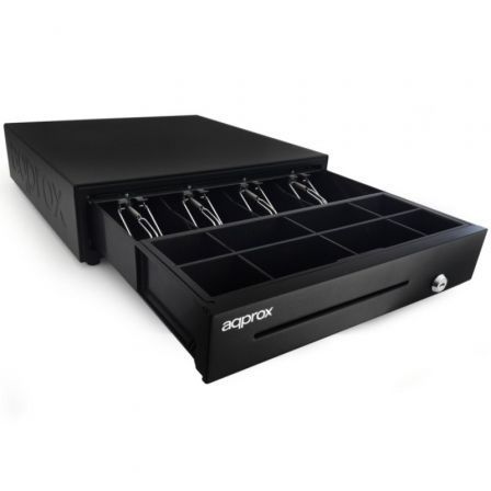 Approx Cajón portamonedas appcash01usb manual y automático negro Approx Cajón portamonedas appcash01usb manual y automático negro